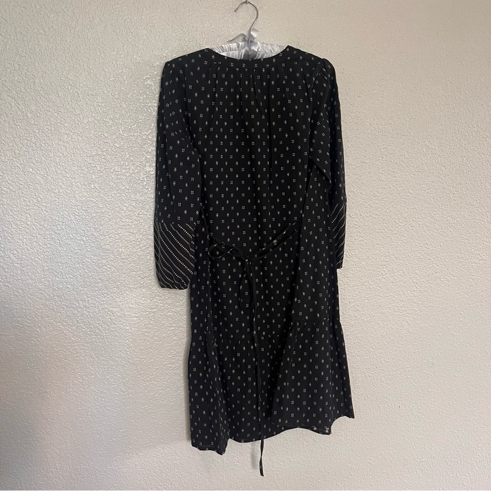 NEW LOFT Black and White Patterned Long Sleeve Dress size XS - Picture 8 of 8